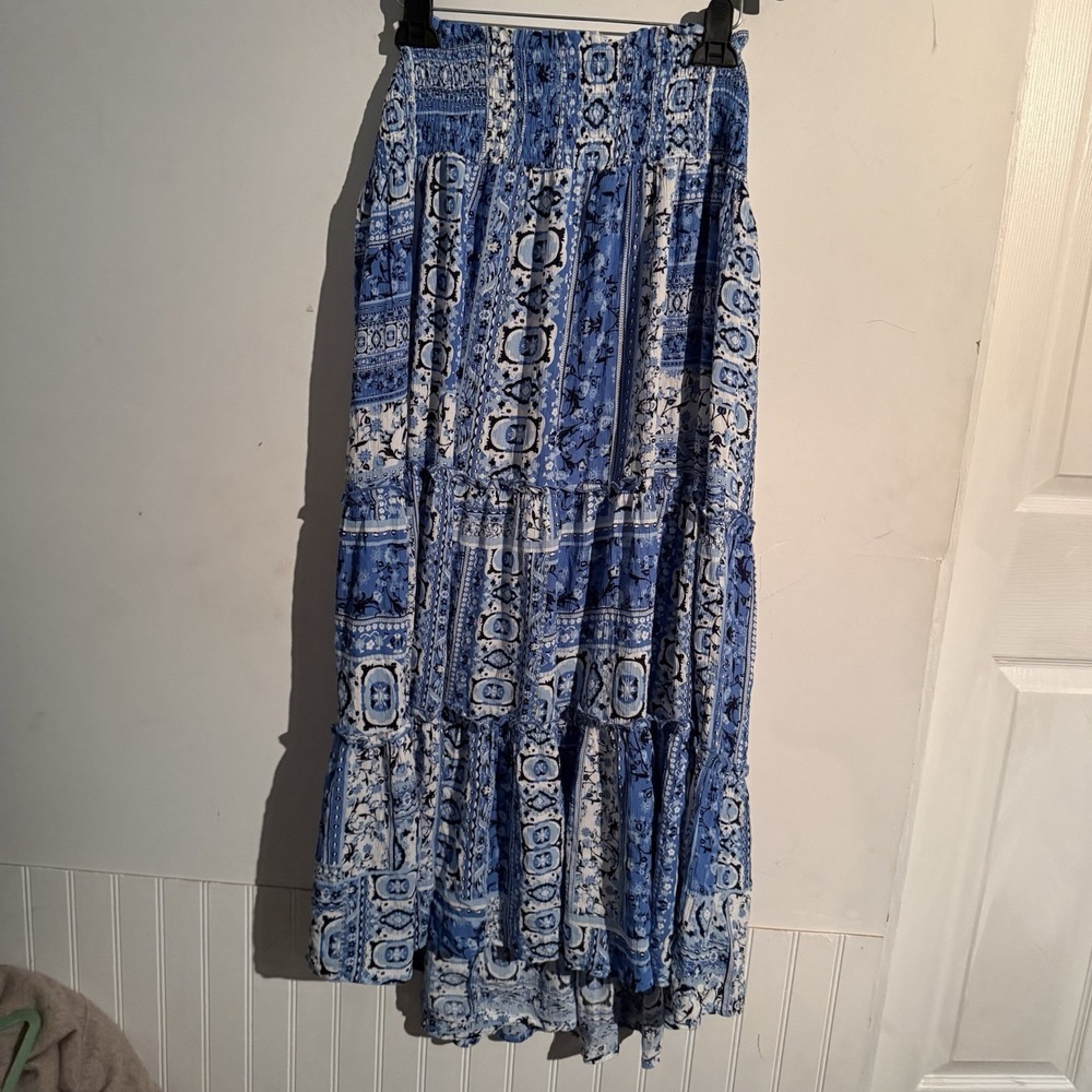 Avenue Size 14 Zoey Maxi Skirt Boho Patchwork Cottagecore Peasant Festival Artsy
